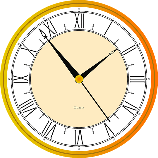Roman Letter Clock PNG