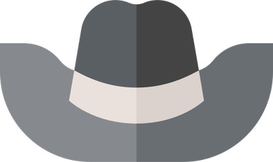 Black And White Cowboy Hat PNG