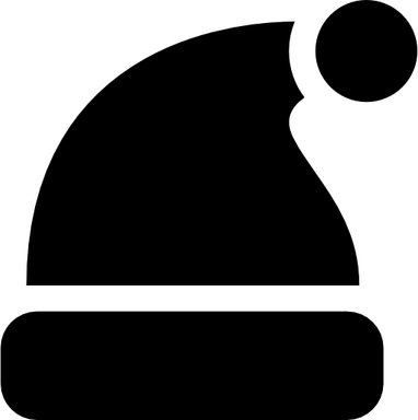 Christmas Hat Black PNG