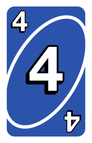 Blue Uno Reverse Card PNG