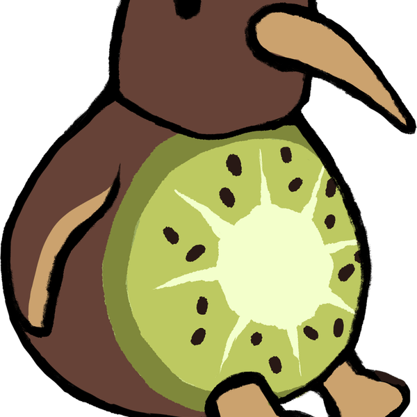 Cartoon Kiwi Bird PNG