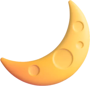 Crescent Moon Emoji PNG