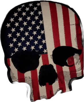American Flag Skull PNG