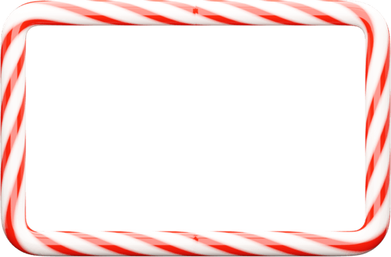 Candy Cane Border PNG