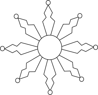 Black Snowflake PNG