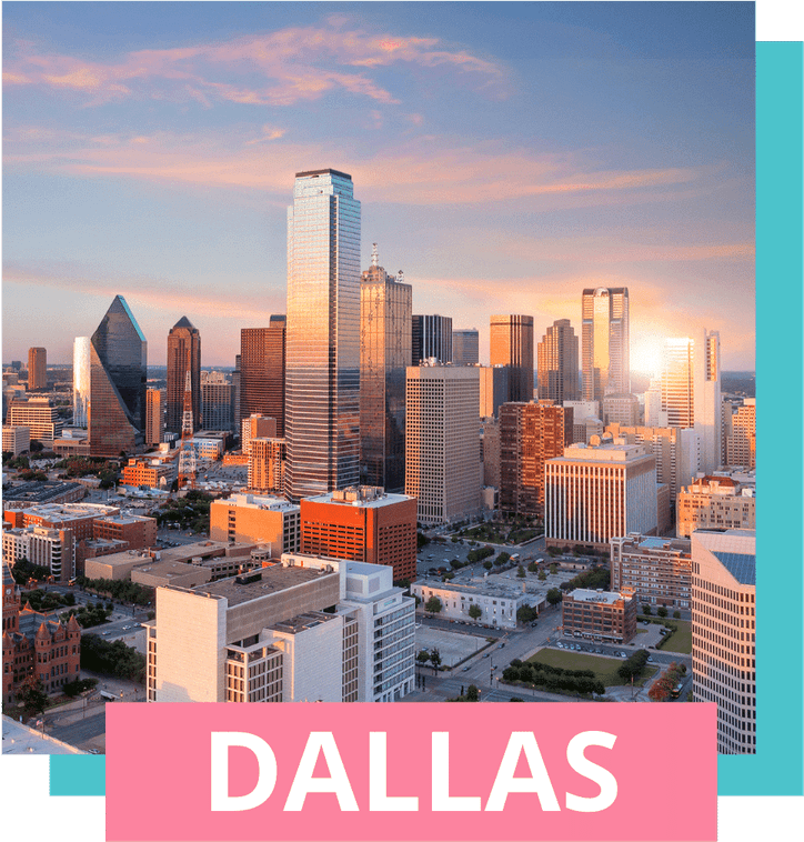 Downtown Dallas Skyline PNG
