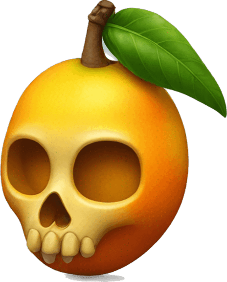 Fruit Skull PNG