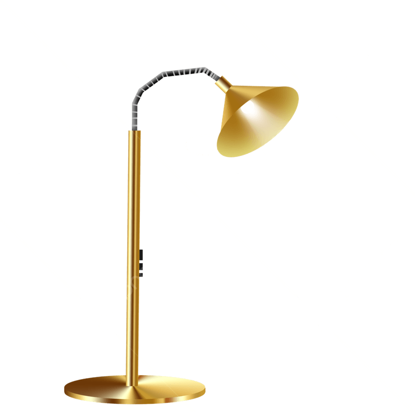 Gold Floor Lamp PNG