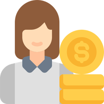 Lady With Money PNG