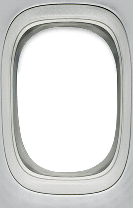 Airplane Window Frame PNG