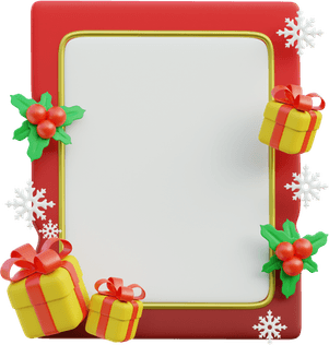 Christmas Card Border PNG