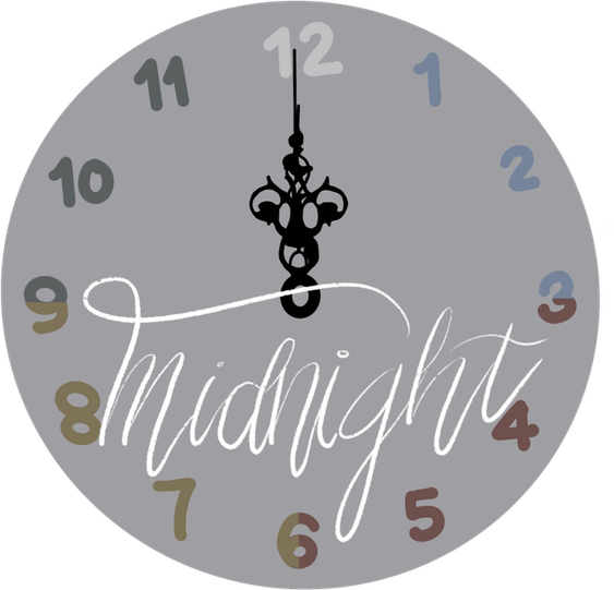 Taylor Swift Midnights Clock PNG
