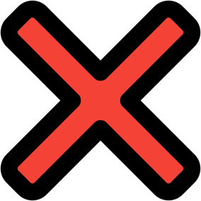X Cross PNG