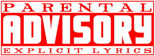 Red Parental Advisory PNG
