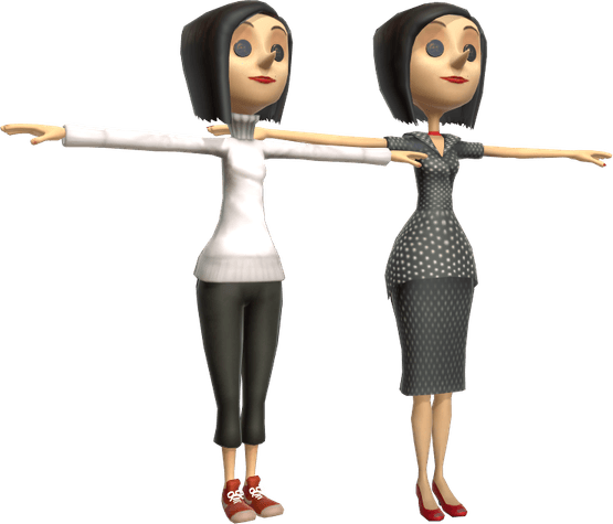 Coraline Button Eyes PNG