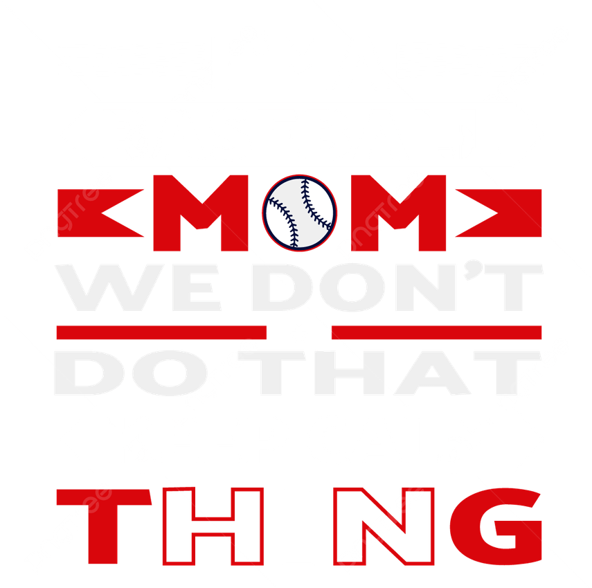 Baseball Mom PNG