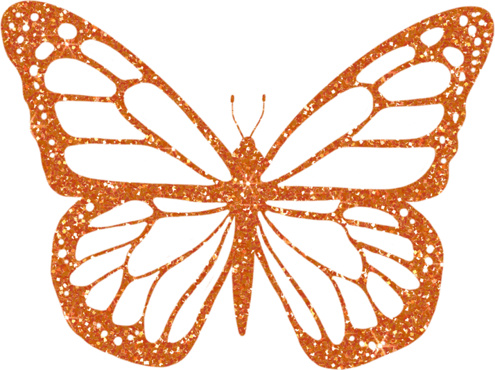 Rose Gold Butterfly PNG