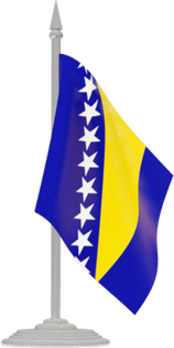 Bosnia And Herzegovina Flag PNG