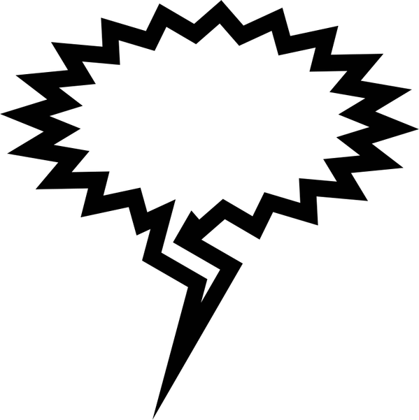 Screaming Speech Bubble PNG