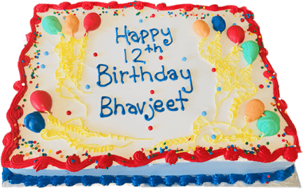 Birthday Cake With Balloon PNG