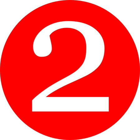 2 Number PNG