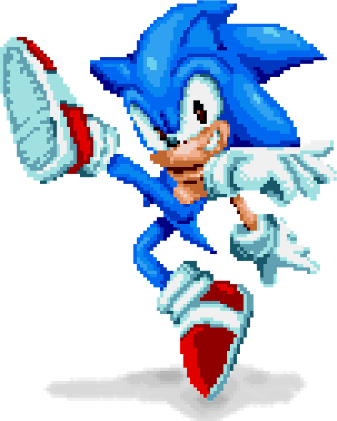 Pixel Sonic PNG