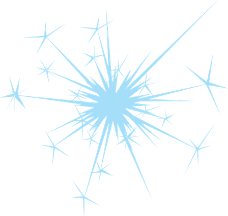 Blue Sparkles PNG