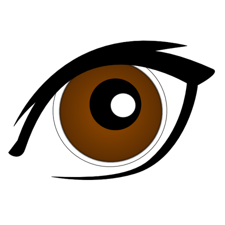 Brown Eyeball PNG