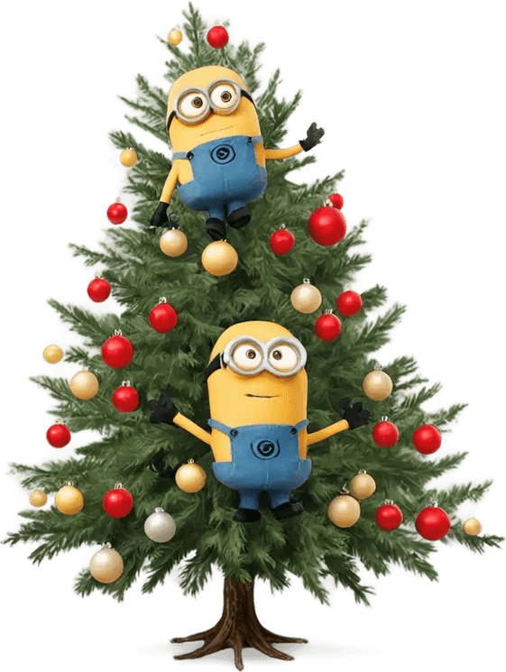 Minions Christmas PNG