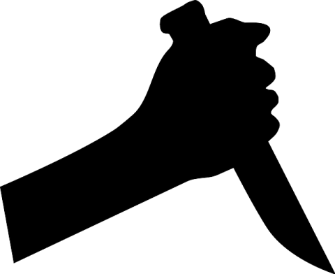 Hand Holding Knife PNG