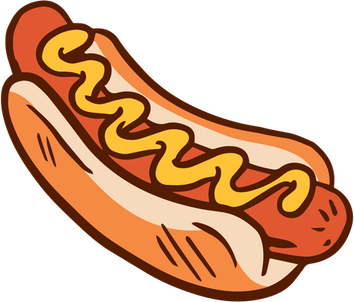 4th Of July Hot Dog PNG