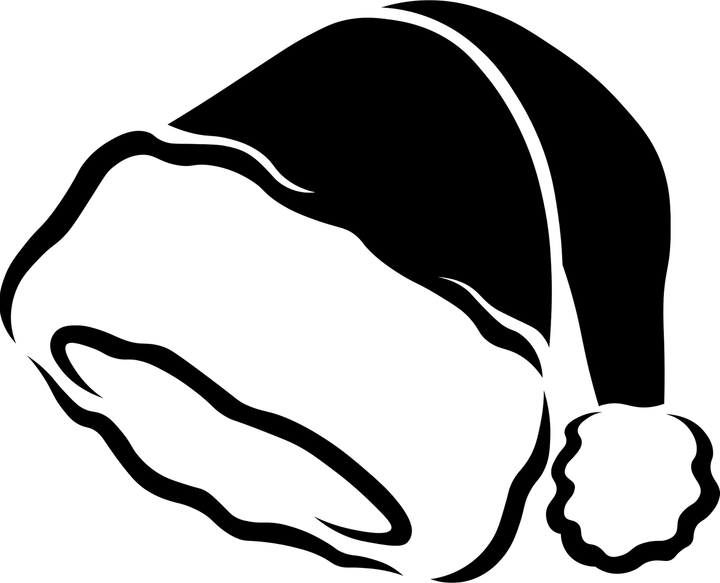 Christmas Hat Black PNG
