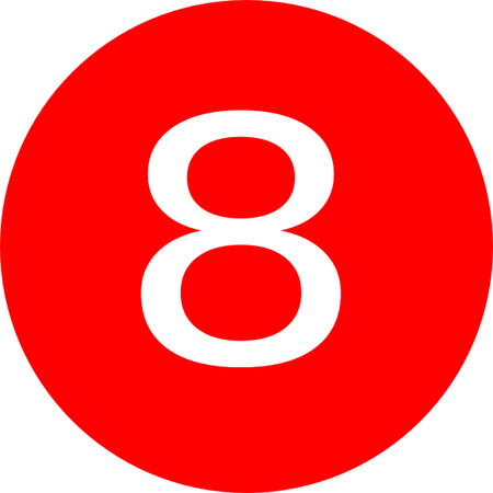 8 Number PNG