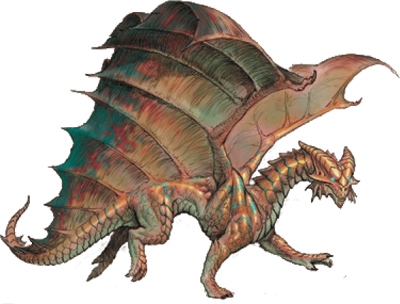 Ancient Copper Dragon PNG