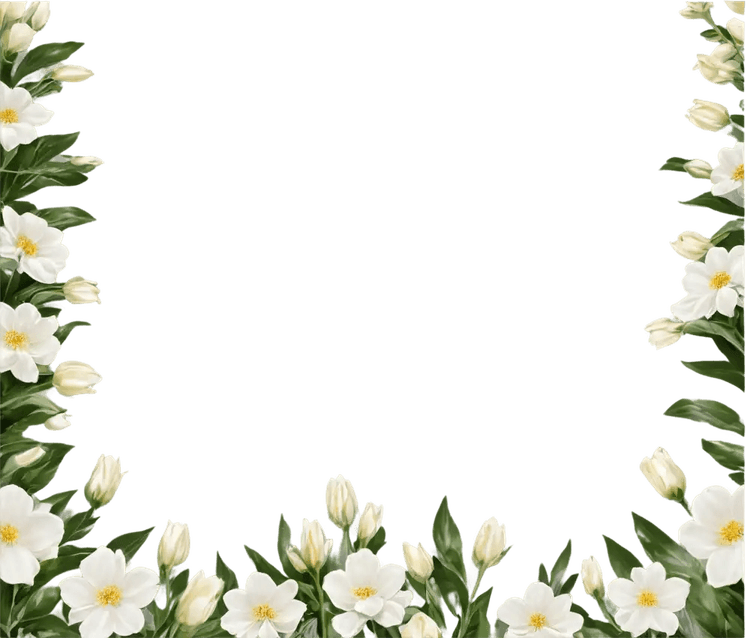 Onam Flower Border PNG
