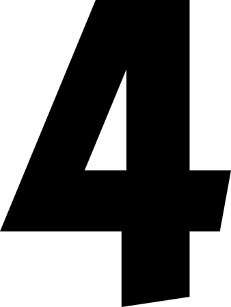 4 Number PNG