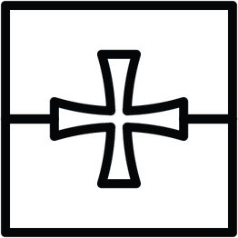 Black And White Cross PNG