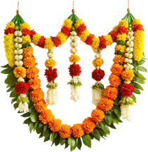 Puja Flower Border PNG