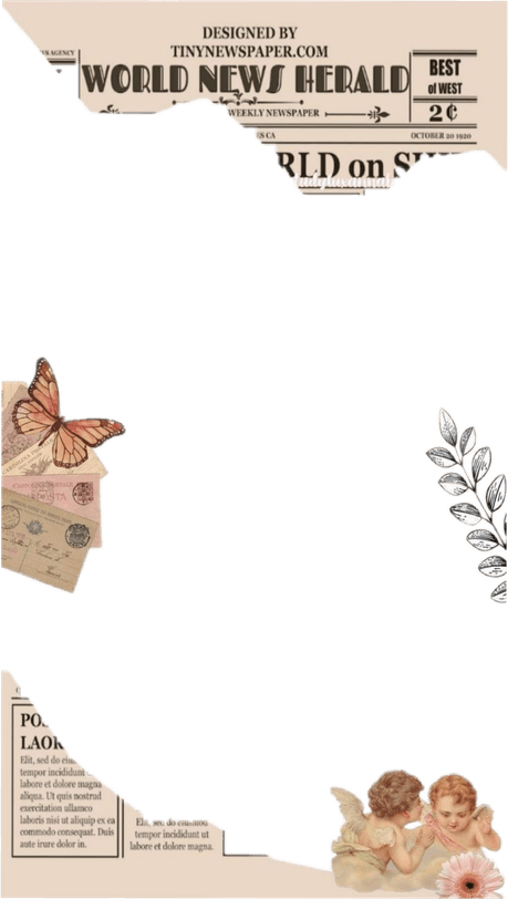 Aesthetic Newspaper PNG