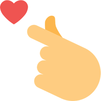 Finger Heart Emoji PNG