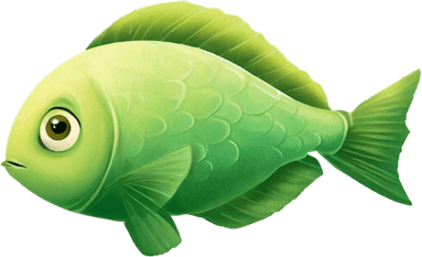 Green Fish PNG