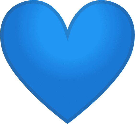Blue Heart Emoji PNG