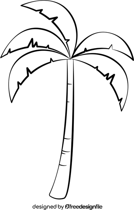 White Palm Tree PNG
