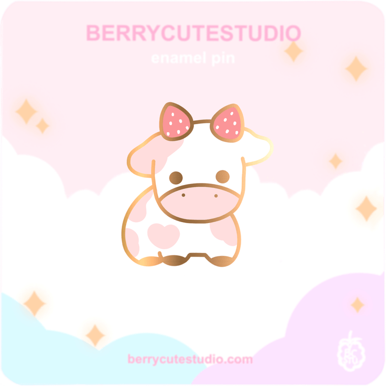 Strawberry Cow PNG