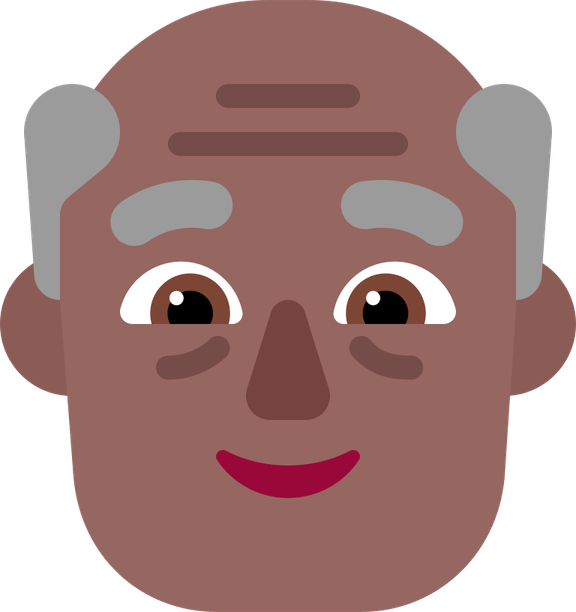 Old Man Emoji PNG