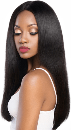 Black Hair Model PNG