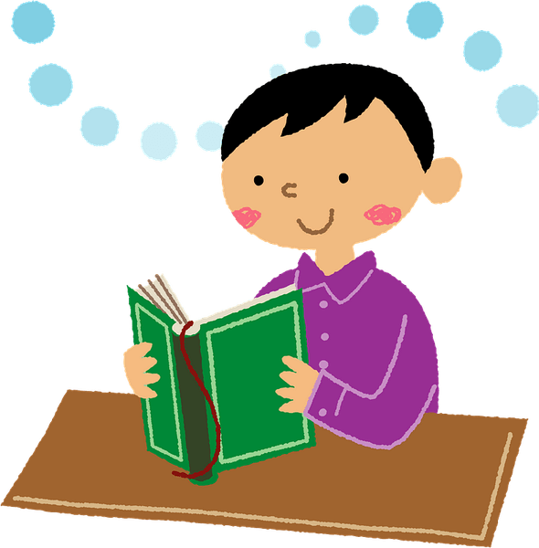 Kids Reading Book PNG
