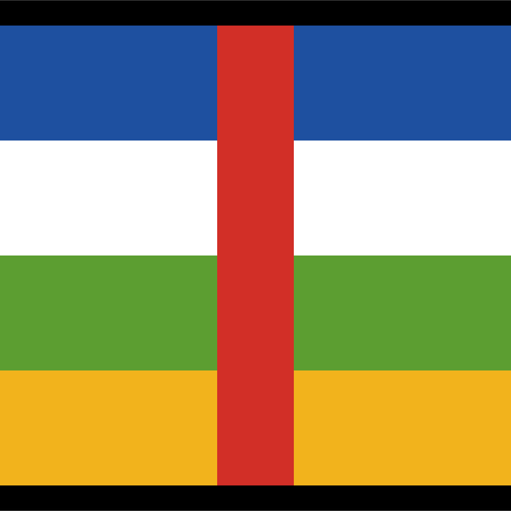 Central African Republic Flag PNG
