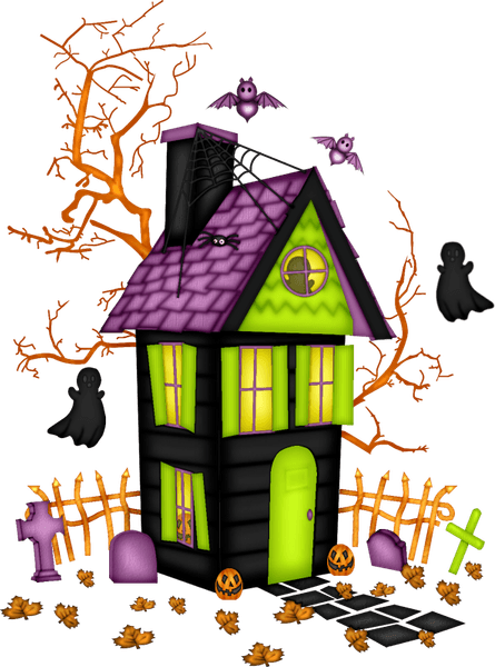 Halloween Gingerbread House PNG