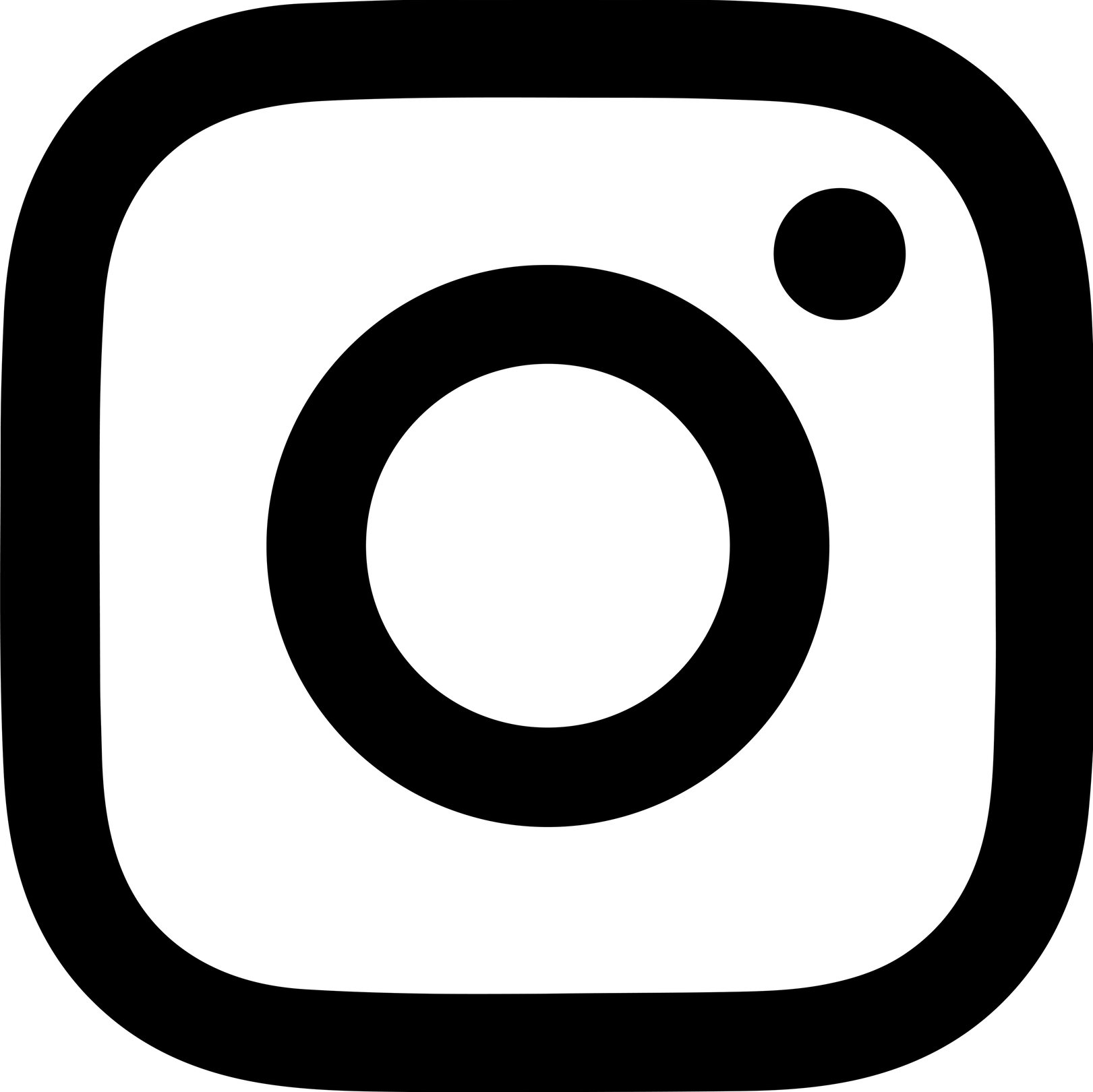 Instagram Logo Black PNG